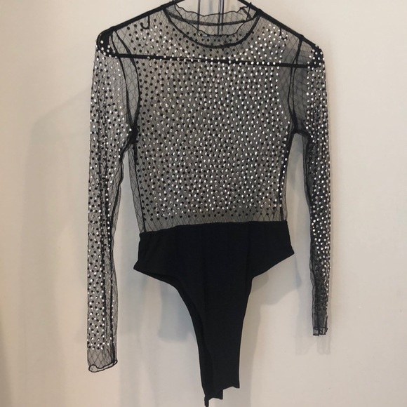 Mesh Sequin Bodysuit - Picture 1 of 2